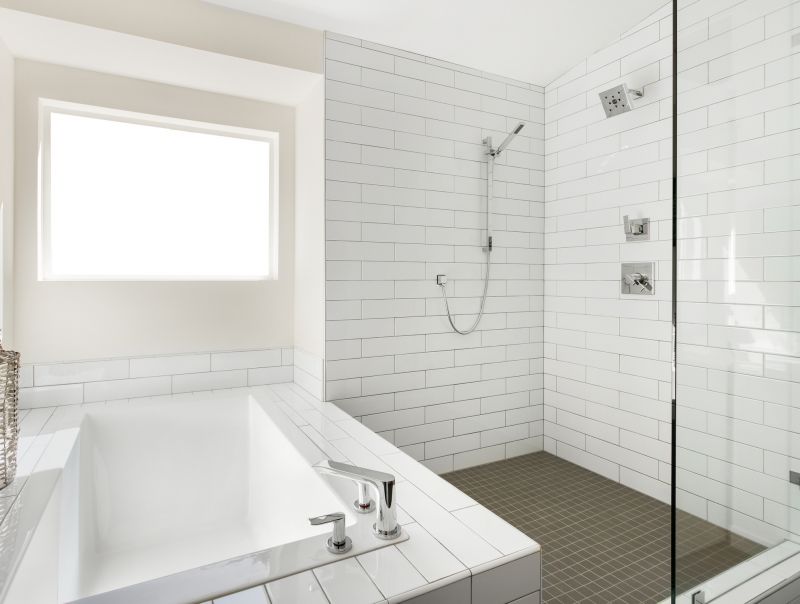 Shower-Tub Combo in Small Bathroom